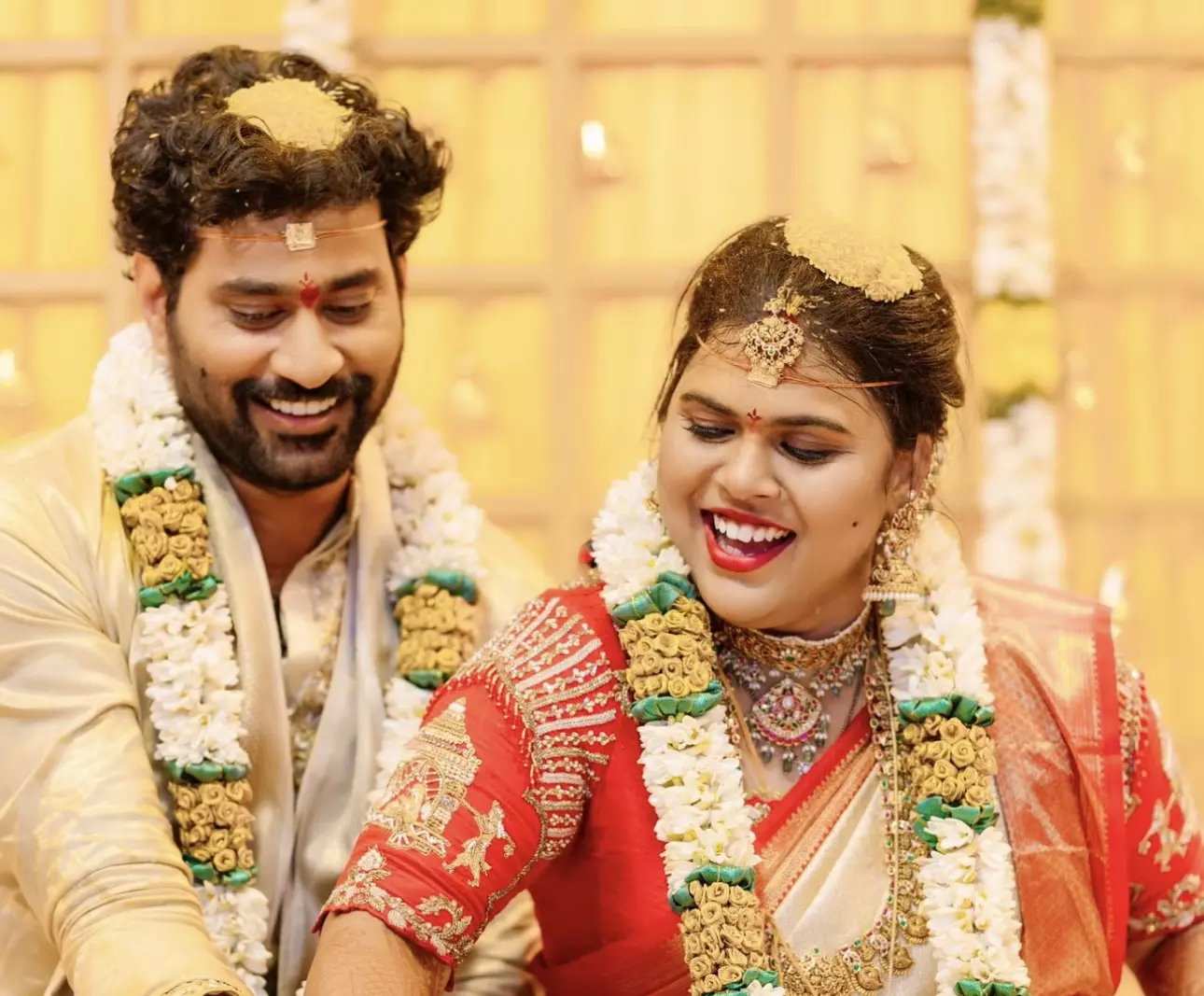 Masooda actor Thiruveer marries Kalpana Rao