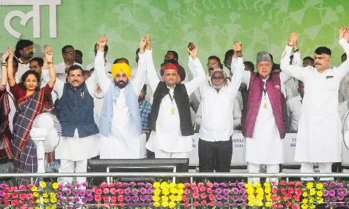 Opposition Bloc Rallies in Ranchi, Demands Release of Kejriwal and Soren