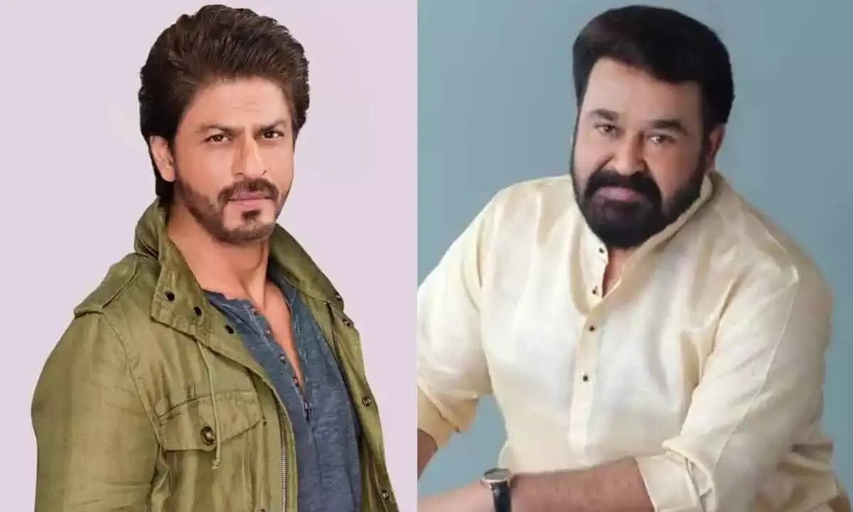 Mohanlal grooves to Jawans song, SRK  thanks him