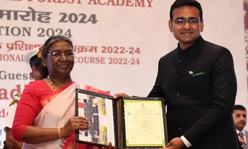 Vijayawada IFS Officer Bags Medal