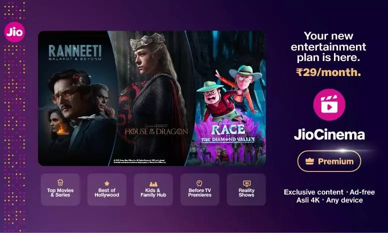 JioCinema Premium Plan to redefine subscription market