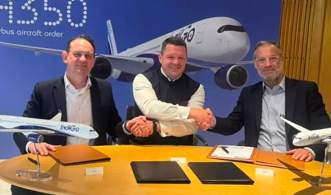 IndiGo enters the wide-body space with an order for 30 Firm Airbus A350-900 aircraft