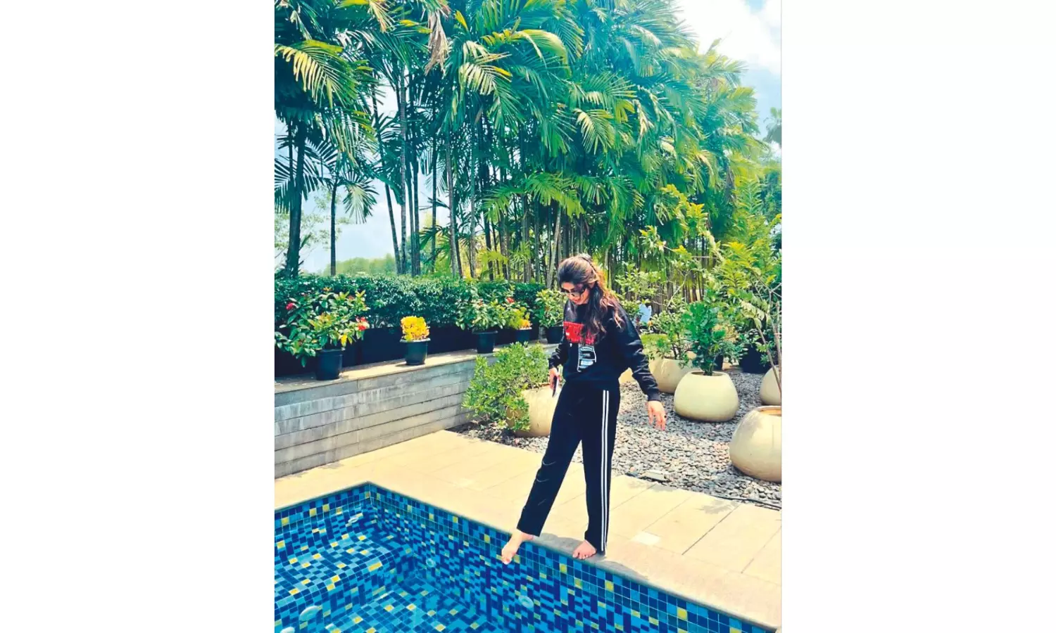 Sreeleela soaks up the summer sun