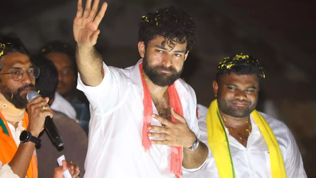Varun Tej its campaign trail for Pawan Kalyan in Pithapuram Varun Tej its campaign trail for Pawan Kalyan in Pithapuram