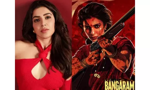 Samanthas look from maiden production Bangaram Out on her birthday