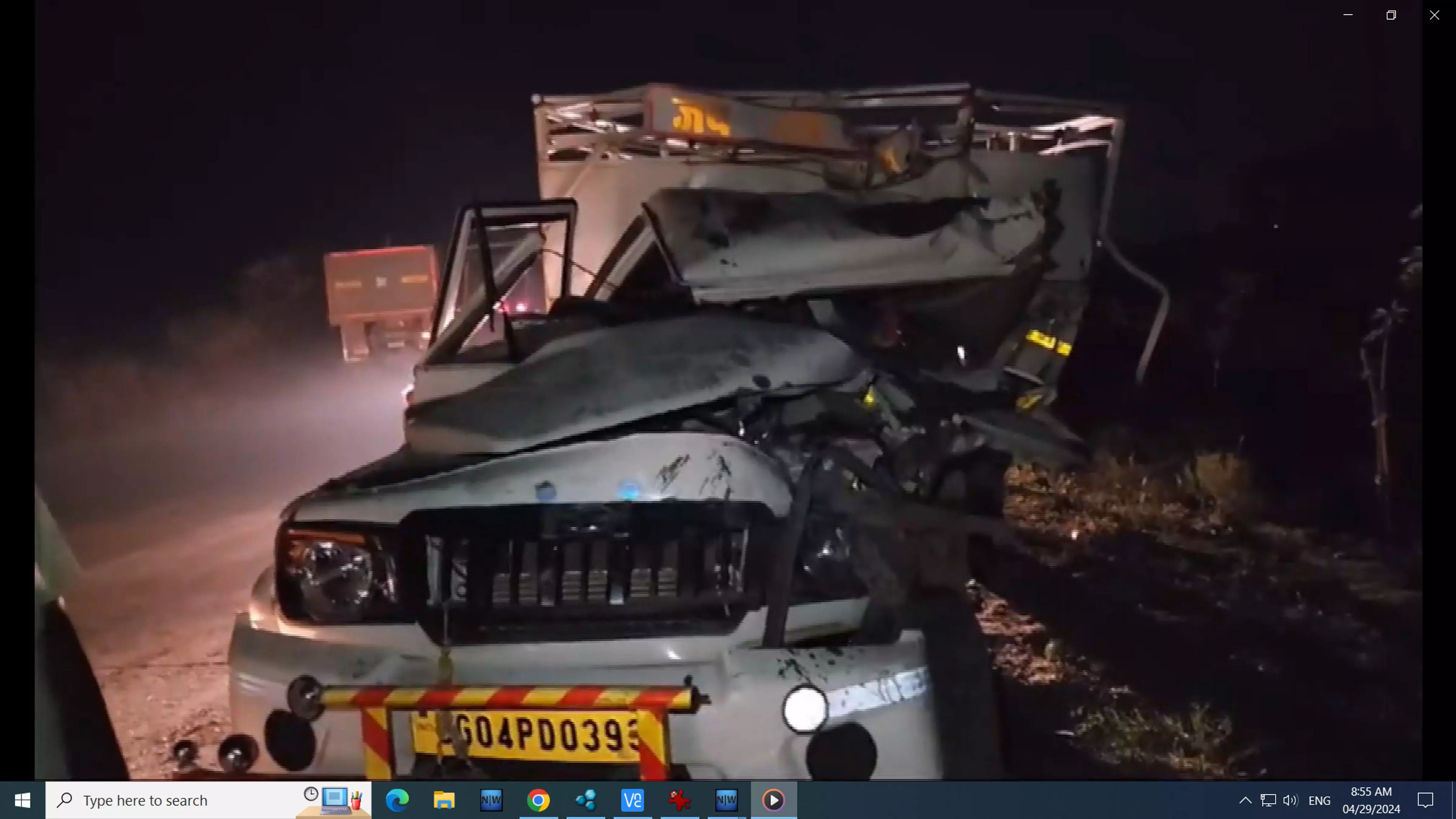 Chhattisgarh: 8 Killed, 23 Injured as Goods Vehicle Collides with Truck in Bemetara