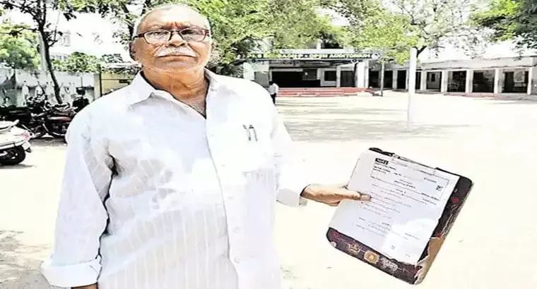 Retired BSNL employee appears for exam at 78 Retired BSNL employee appears for exam at 78
