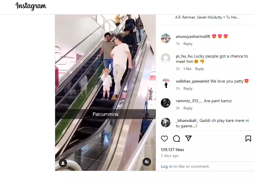 Pat Cummins Goes Shopping At Hyderabad Mall With His Son
