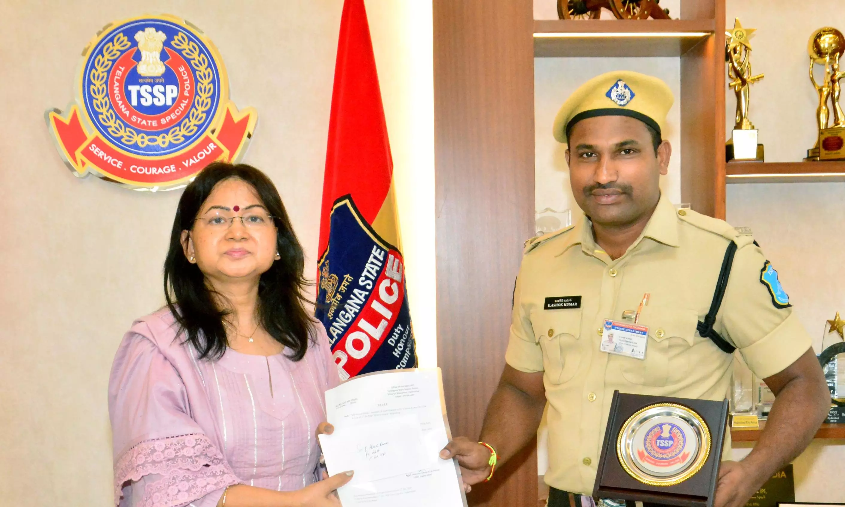 Constable Feted for Saving Life of Woman