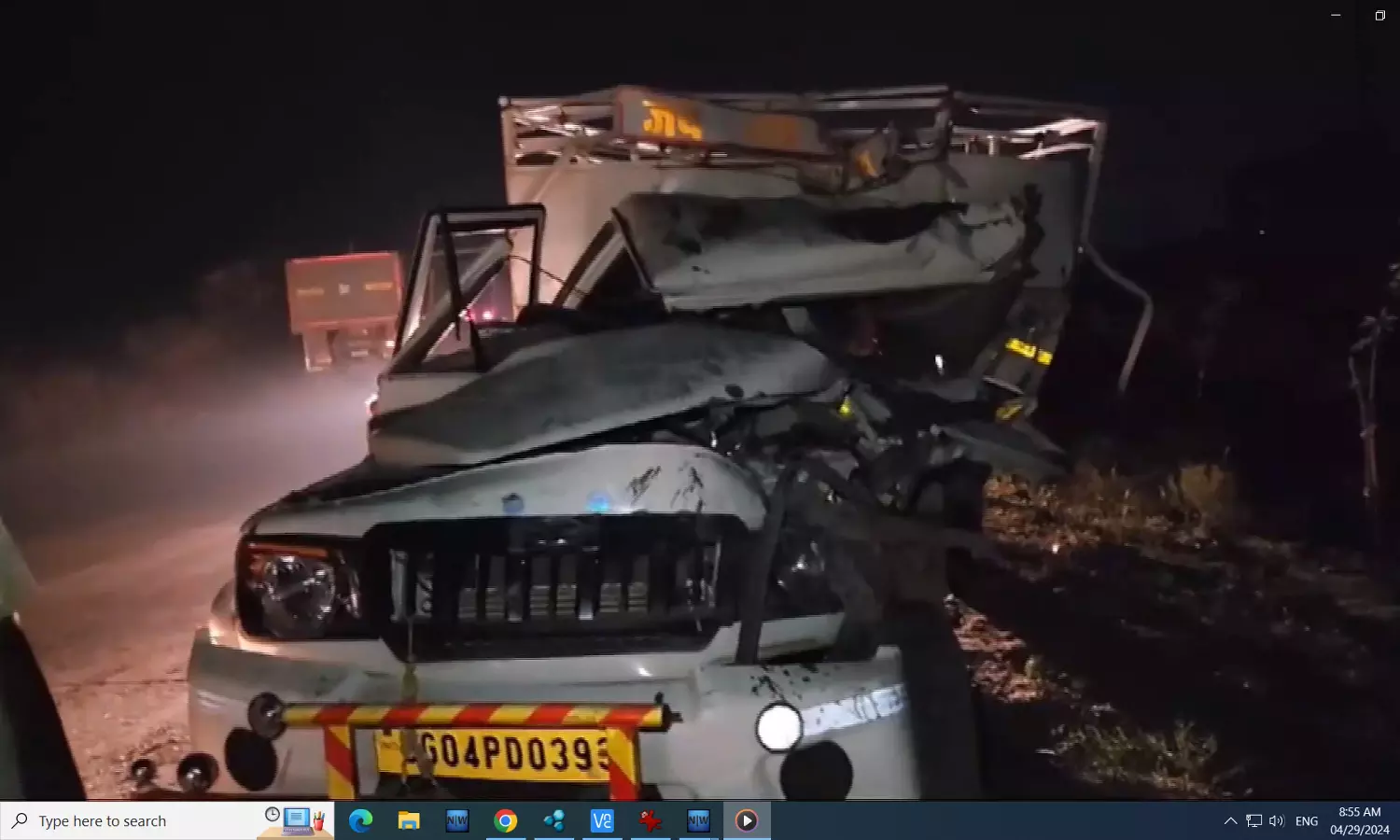 Chhattisgarh: 8 Killed, 23 Injured as Goods Vehicle Collides with Truck in Bemetara