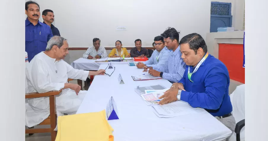 Odisha CM Naveen Patnaik files nomination for Hinjili assembly seat