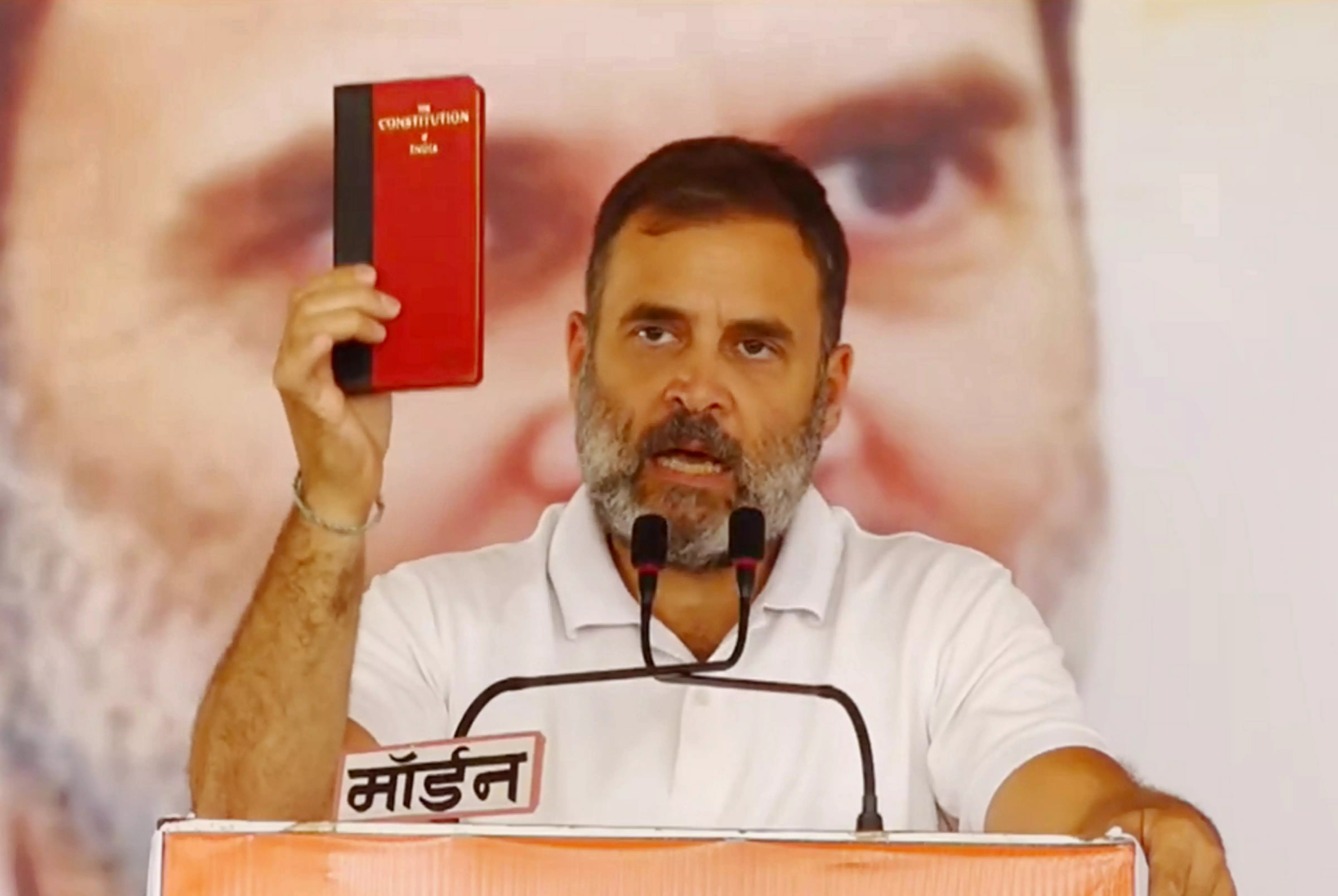 BJP will throw away constitution if it wins: Rahul