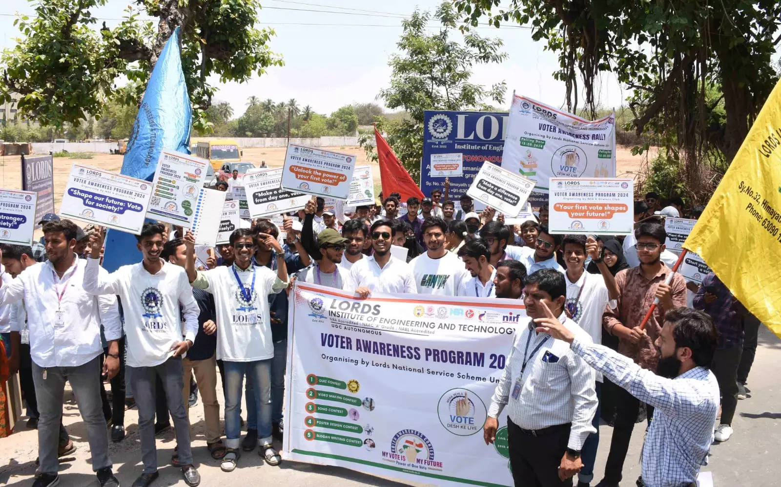 Lord Engineering College Students Organise Voter Awareness Drive