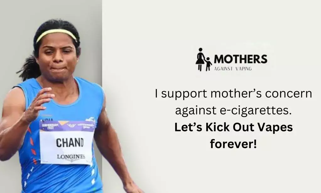 Dutee Chand teams up with Mothers Against Vaping