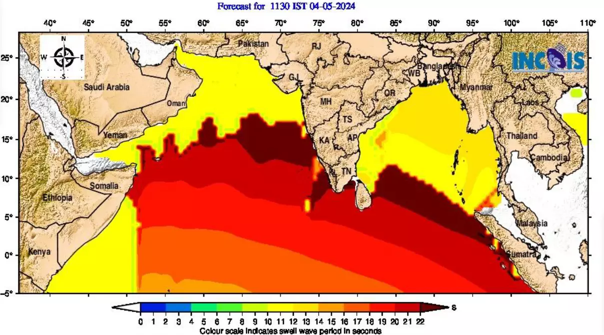 Coastal States Put on Alert for Surge Swell in Sea