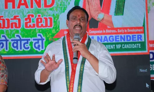 Danam holds padayatra in Khairatabad