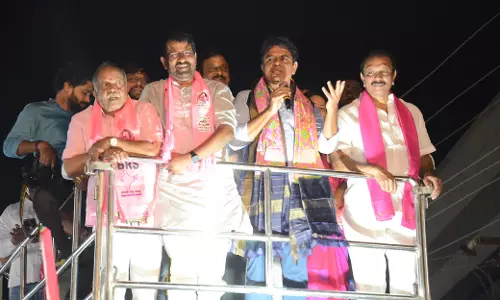 KTR  Accuses Congress Govt of Deception on Guarantees Implementation