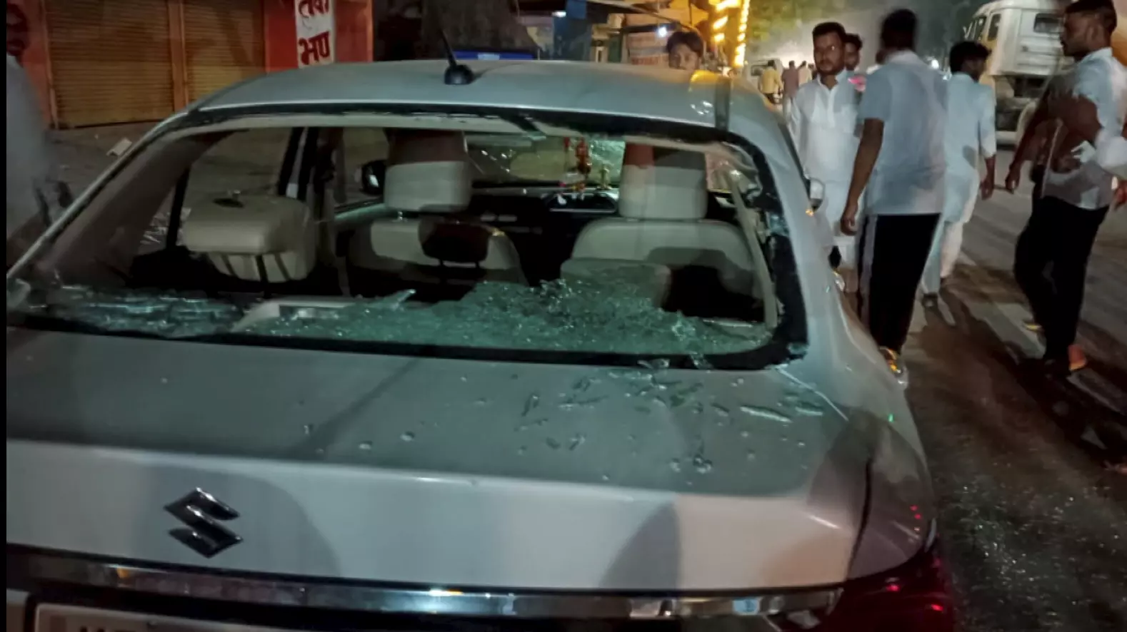 Amethi: Vehicles parked outside Congress office vandalised