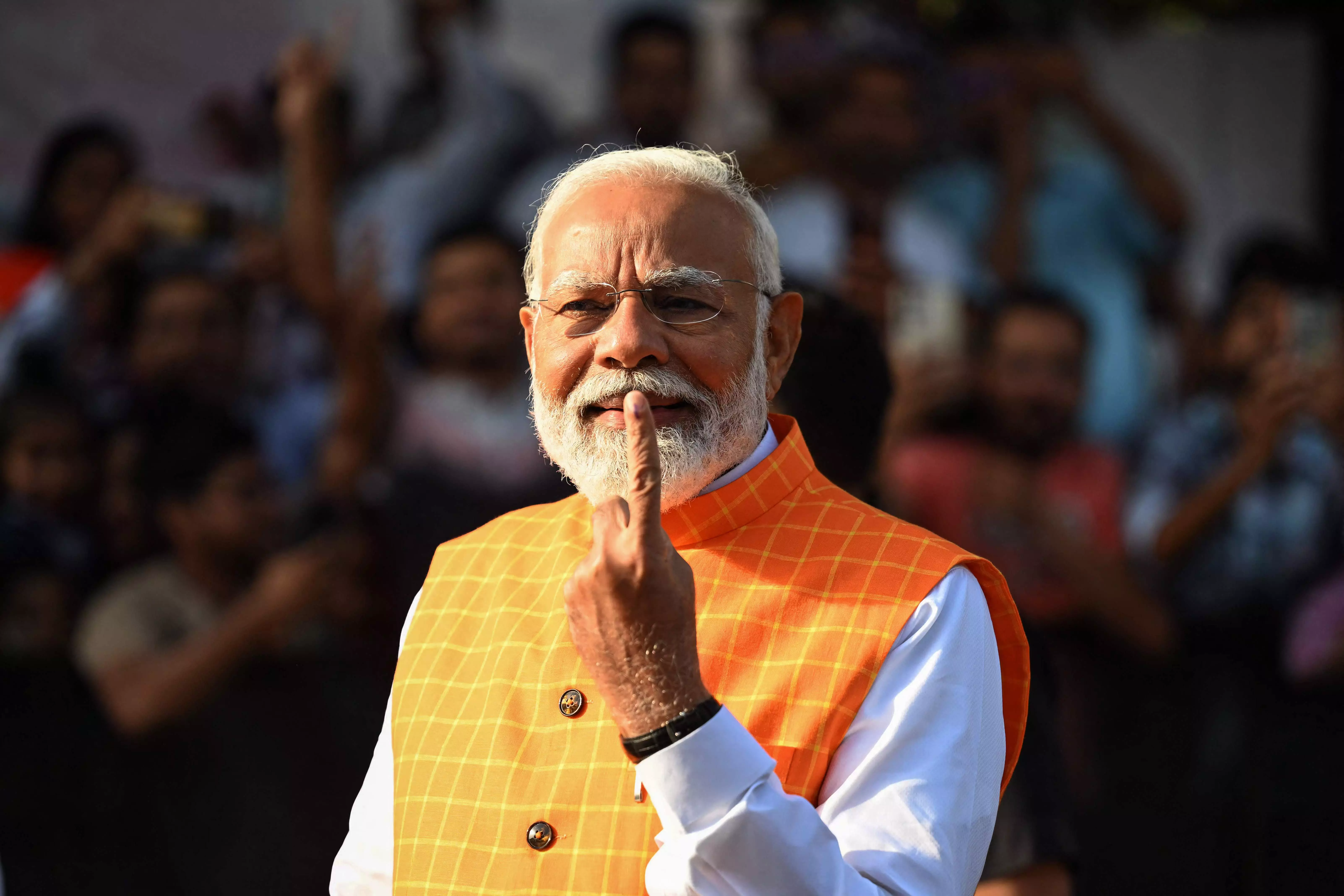 Lok Sabha Elections Phase 3: PM Modi casts vote in Ahmedabad