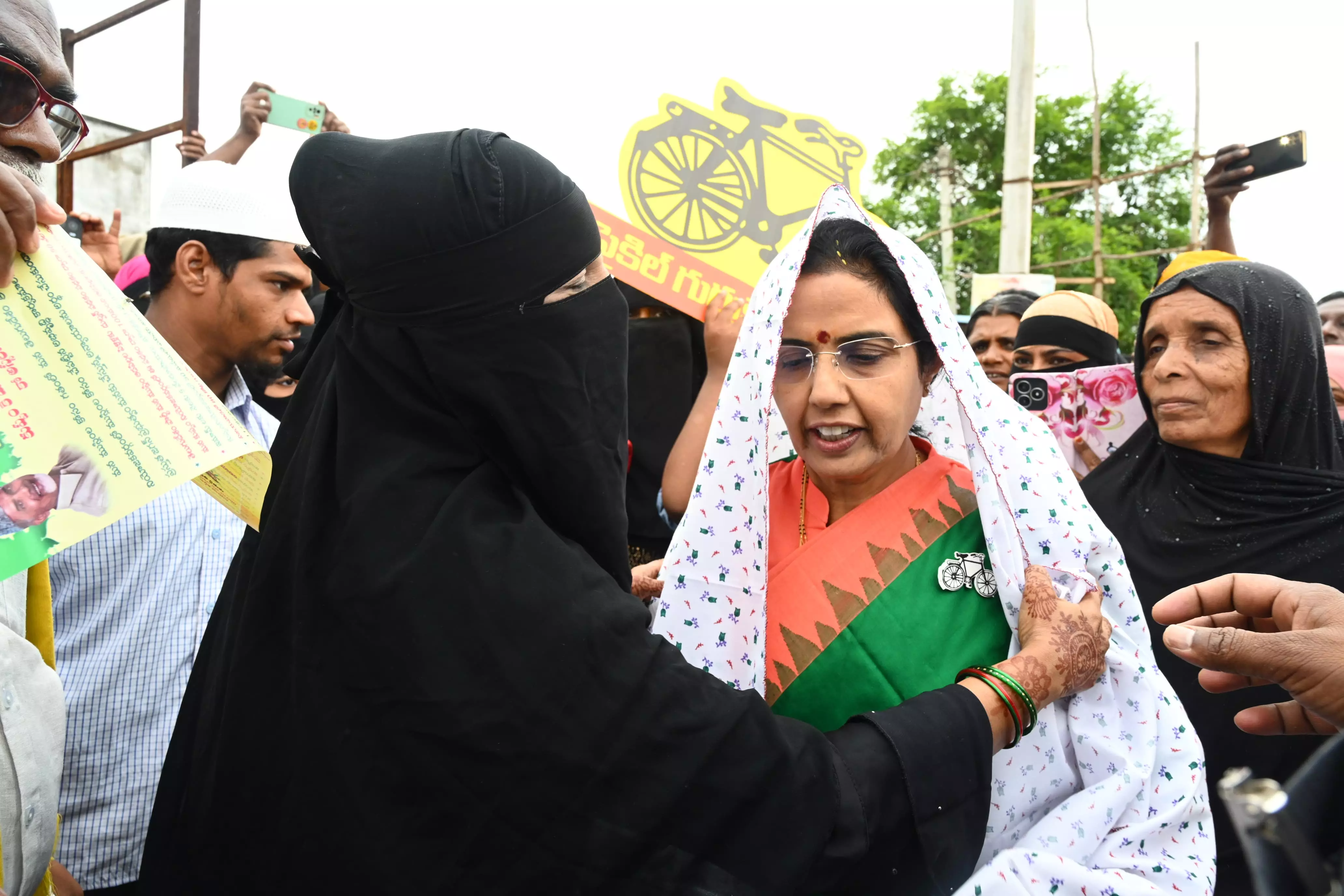 Naidu’s wife Bhuvaneswari intensifies election campaign in Kuppam