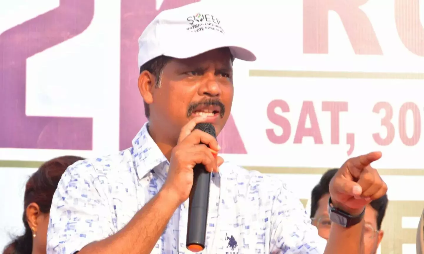 Inspection of counting centres and strong rooms in Vijayawada