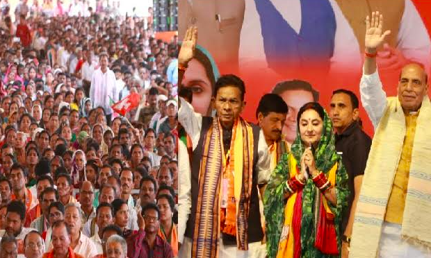 BJP has fulfilled all its promises, Union minister Rajnath Singh