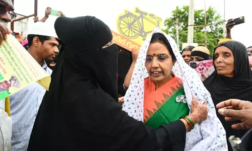 Naidu’s wife Bhuvaneswari intensifies election campaign in Kuppam