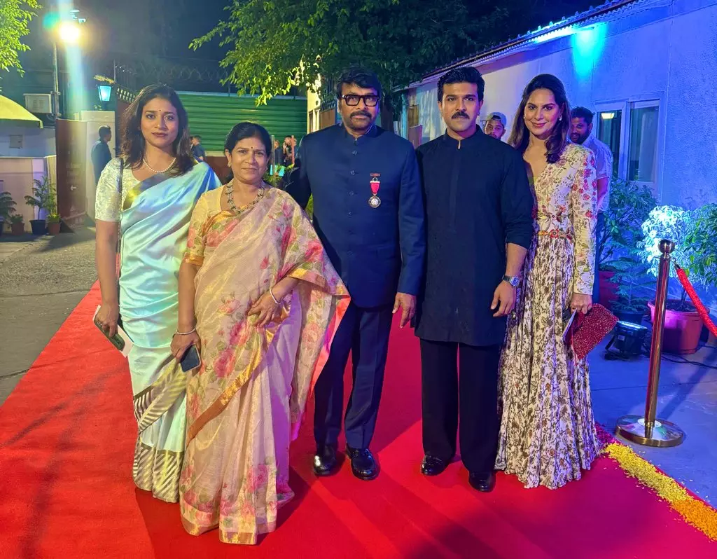 Megastar Chiranjeevi attends Dinner for Padma Vibhushan Recipients in Delhi