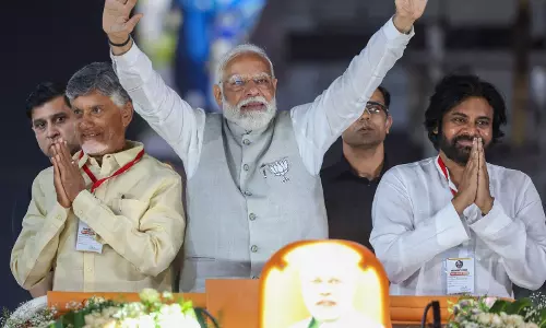 Naidu, PK thank PM Modi for roadshow in Vijayawada