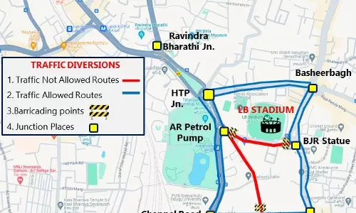 Police to impose traffic restrictions in view of Modi’s meeting in LB Stadium on May 10