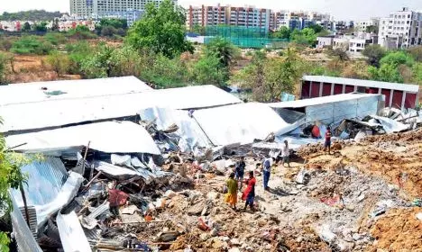 Bachupally Wall Collapse: Cops Arrest Five Persons for Negligence Bachupally Wall Collapse: Cops Arrest Five Persons for Negligence