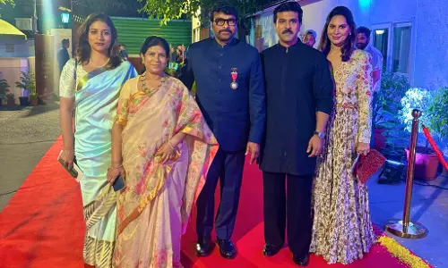 Megastar Chiranjeevi attends Dinner for Padma Vibhushan Recipients in Delhi