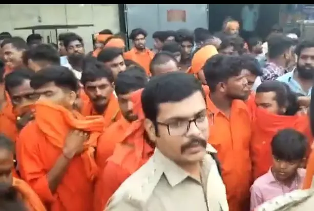 23 Hanuman Deeksha disciples held for hurling tomatoes on KTR in Bhainsa