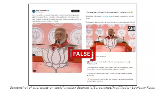 Fact Check: Rahul did not stop mentioning names of Adani, Ambani in his speeches as claimed by Modi