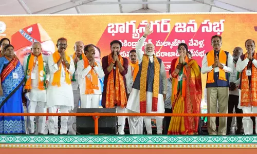 PM Says Telangana People Are Saying Congress Nakko, BRS Nakko, BJP Jeeto
