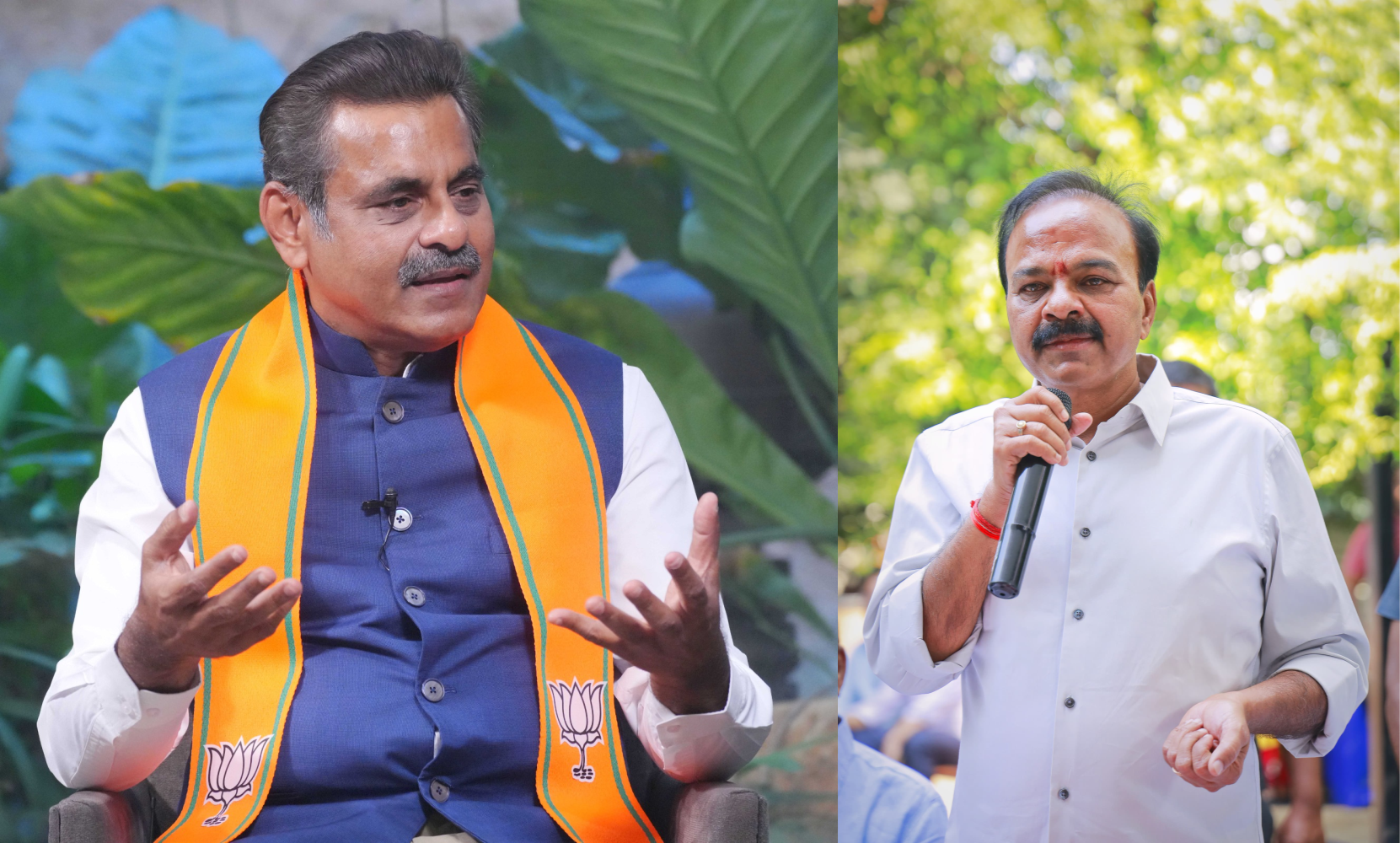 BJP's Konda Vishweshwar Reddy and Congress' G. Ranjith Reddy Share ...