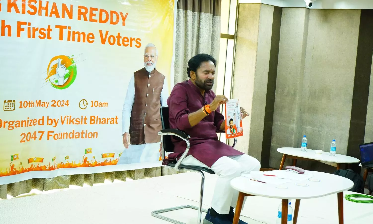 Kishan Objects to Congress Ad Campaign on Modis Grants to TG