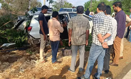 Khammam: Rs 1.5 Cr Seized After Car Meets with Accident