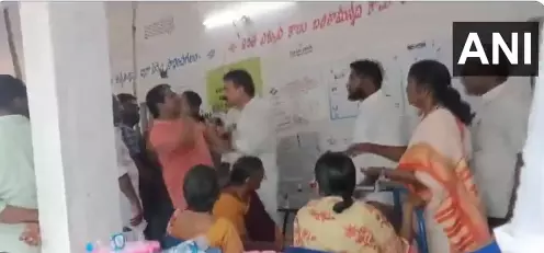 YSRC MLA candidate thrashes voter in Guntur