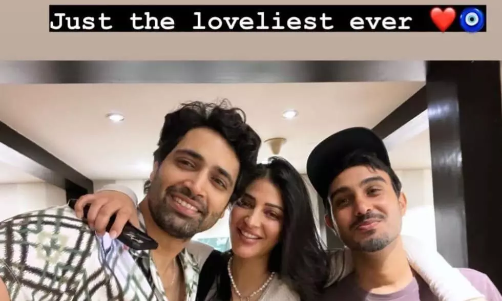 Shruti, Adivi, Shaneil pic creates fan frenzy