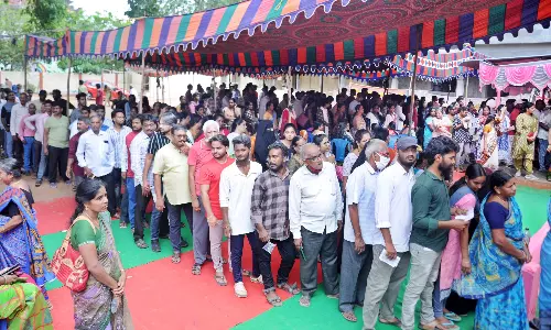 AP politicos eagerly awaiting ECI’s poll percentage figure
