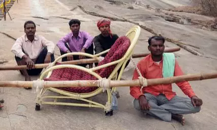 NREGA fraud: Rs 29 lakh spent  for road, yet patients taken to hospitals in doli