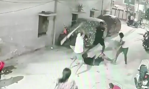Couple and pet dog injured as five-member group attacks them in Hyderabad Couple and pet dog injured as five-member group attacks them in Hyderabad