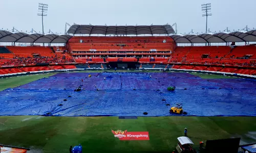 Heavy rains in Hyderabad delay SRH Vs GT IPL match Heavy rains in Hyderabad delay SRH Vs GT IPL match