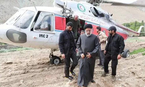 Iranian President Raisis Helicopter Makes Hard Landing