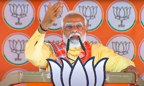 Lok Sabha election is to elect PM, countrys leader should be able to project Indias strength in international arena: PM Modi