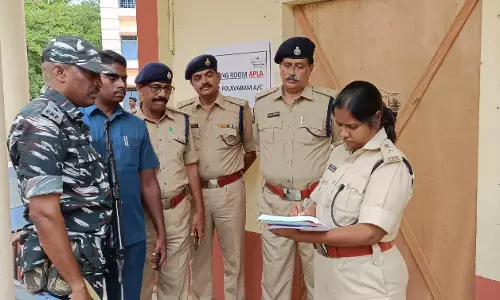 Eluru Police Cordon and Search Ahead of Counting