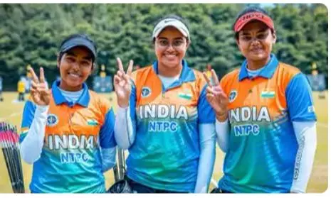 Indian Womens Compound Archery Team Strikes World Cup Gold Indian Womens Compound Archery Team Strikes World Cup Gold