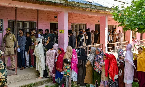 Serpentine queues in South Kashmir for voting; kin of terrorists also cast ballot