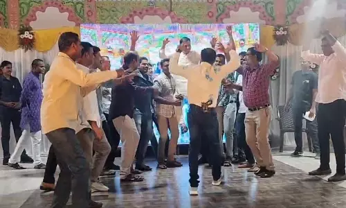 Bhupalpally police held success meet violating MCC